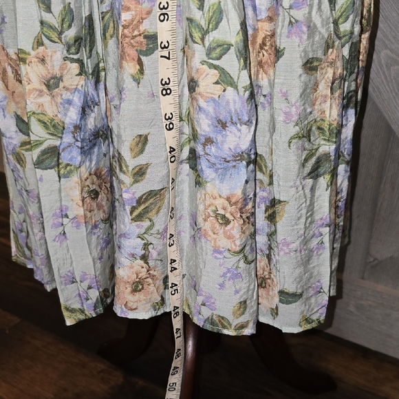 Floral Maxi Dress with Tie Straps - Picture 9 of 13